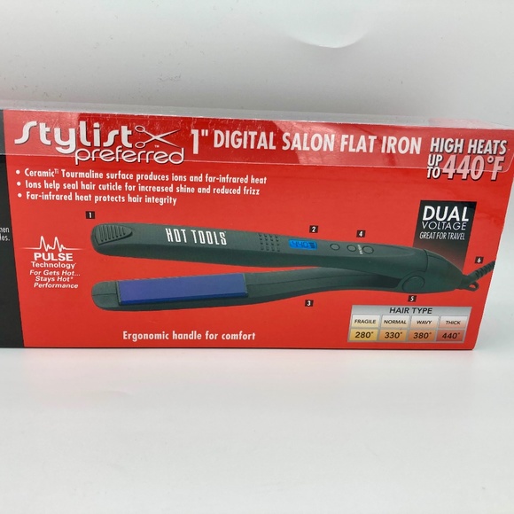 Hot Tools 1" Digital Salon Flat Iron NWT - Picture 9 of 11